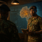 Uniformed Officer giving intelligence brief